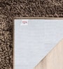 Taupe Faux Leather Solid Machine Made 24 x 60 Inches Runner