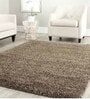 Taupe Faux Leather Solid Machine Made 24 x 60 Inches Runner