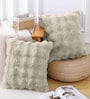 Taupe Fur Super Soft 16x16 Cushion Cover Taupe Fur Super Soft 16x16 Cushion Cover