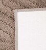 Taupe Solid 100 % Cotton 23.6x15.7 Inches AntiSkid Bath Mat
