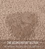 Taupe Geometric Microfibre 35x24 Inches  Bath Mat