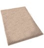 Taupe Geometric Microfibre 35x24 Inches  Bath Mat