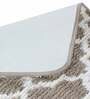 Taupe Traditional Polyester 24x16 Inches AntiSkid Bath Mat