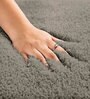 Taupe Solidal Microfiber 3 x 5 Feet Machine Made Carpet
