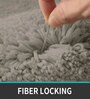 Taupe Solidal Microfiber 3 x 5 Feet Machine Made Carpet