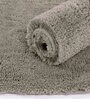 Taupe Solidal Microfiber 3 x 5 Feet Machine Made Carpet