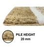 Taupe Microfiber 15x23 Inches Super Soft Bath Mat