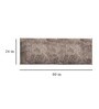 Taupe Microfibre 24 x 60 Inches Machine Made Floor Runner