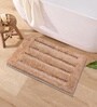 Taupe Microfibre 16x24 Inches Absorbent Bath Mat