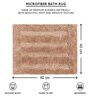 Taupe Microfibre 16x24 Inches Absorbent Bath Mat