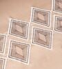 Taupe Mist 300TC 100% Cotton Solid Flat Embroidered Super King Bedsheet With 2 Pillow Covers