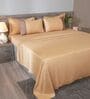 Taupe Mist 300TC 100% Cotton Solids Flat Super King Bedsheet With 2 Pillow Covers