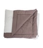 Taupe Polycotton Solid 350 GSM Double Bed Reversible Quilted Comforter