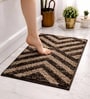 Taupe Polyester 16x24 Inches Fluffy Bath Mat