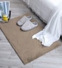 Taupe Polyester 18x30 Inches Super Soft Bath Mat
