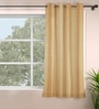 Taupe Polyester Solid 5ft Blackout Eyelet Window Curtain