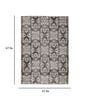 Taupe Abstract Polypropylene 4 ft x 6 ft Machine Made Carpet