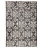 Taupe Abstract Polypropylene 4 ft x 6 ft Machine Made Carpet