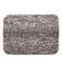Taupe Solid Shaggy Polyester 24x16 Inches AntiSkid Bath Mat