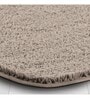 Taupe Shaggy Polyester 28x20 Inches AntiSkid Bath Mat