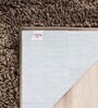 Taupe Solid Faux Leather 20x30 Inches AntiSkid Bath Mat