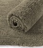 Taupe Solid Microfiber 6 X 7 Feet Tufted Carpet