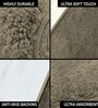 Taupe Solid Microfiber 6 X 7 Feet Tufted Carpet