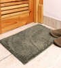 Taupe Solid Microfibre 17x12 Inches AntiSkid Door Mat