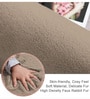 Taupe Solid Polyester 30x18 Inches AntiSkid Door Mat