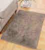 Taupe Solid Polyester 36x24 Inches AntiSkid Bath Mat