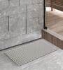 Taupe Solid PVC 33x16 Inches Antiskid Shower Bath Mat