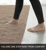 Taupe Solid Wool Blend 3 X 5 Feet Tufted Carpet