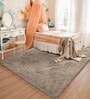Taupe Solid Wool Blend 4 X 6 Feet Tufted Carpet