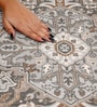 Taupe Traditional Polyester 24x24 Inches Skid-Resistant Backing Prayer Mats (Pack of 1)