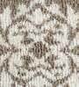 Taupe and White Traditional Polyester 24x16 Inches AntiSkid Bath Mat
