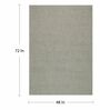 Taupe Wool & Jute Abstract 6' x 4' Hand Woven Carpet