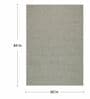 Taupe Wool & Jute Abstract 7' x 5' Hand Woven Carpet