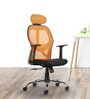 Tauras Lite Breathable MeshHigh Back Ergonomic Chair in Orange Colour