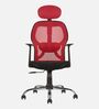 Tauras Lite Breathable MeshHigh Back Ergonomic Chair in Red Colour