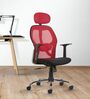Tauras Lite Breathable MeshHigh Back Ergonomic Chair in Red Colour