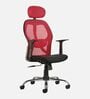 Tauras Lite Breathable MeshHigh Back Ergonomic Chair in Red Colour