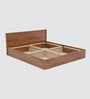 Taurian King Size Bed With Box Storage In Brown Colour