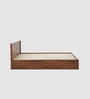 Taurian King Size Bed With Box Storage In Brown Colour