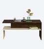 Taurley Coffee Table In Brown Maple & Beige Finish
