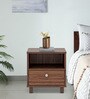 Taurus Bedside Table In Columbian Walnut Colour