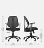 Taurus Breathable Mesh Ergonomic Chair in Black Colour