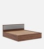 Taurus King Size Bed In Columbian Walnut Colour With Box Storage
