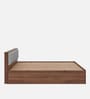 Taurus King Size Bed In Columbian Walnut Colour With Box Storage