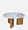 Taurus Marble Coffee Table In Natural Honey Finish