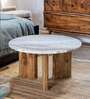Taurus Marble Coffee Table In Natural Honey Finish